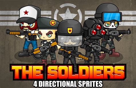The Soldier Game Sprites Sprite Simple Character Floral Illustrations