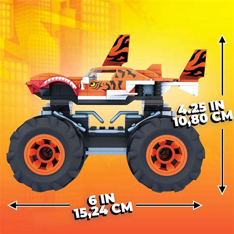 Mega Construx Hot Wheels Tiger Shark Monster Truck Nfm In Monster Trucks Hot Wheels