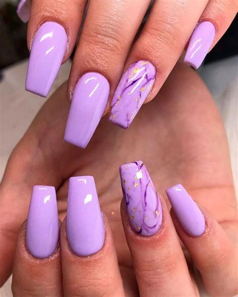 Short Nail Designs With Images Coffin Nails Long Light Purple