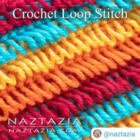 💞👏🔝 🍃 Repostsave Naztazia ・・・ How To Crochet Loop Stitch