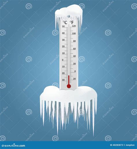 Frozen Thermometer Pixel Art 8 Bit Icon Vector Illustration