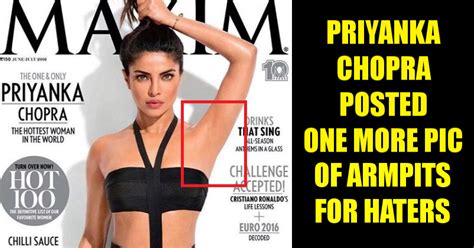 priyanka chopra posted another pic of her armpits to slam haters and it s just brilliant rvcj media