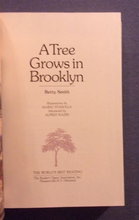A Tree Grows In Brooklyn By Smith Betty Very Good Hardcover 1989
