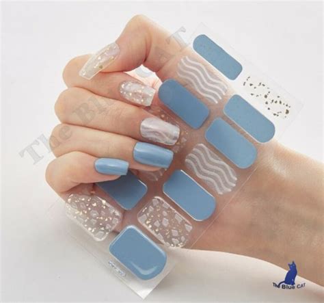 Nail Art Stickers Self Adhesive Diy Stylish Nail Wraps Full Cover