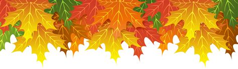Border Fall Leaves Transparent Background - To created add 11 pieces png image