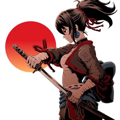 Tons of awesome katana anime wallpapers to download for free. Samuray girl katana | Arte de samurai, Arte de personajes ...