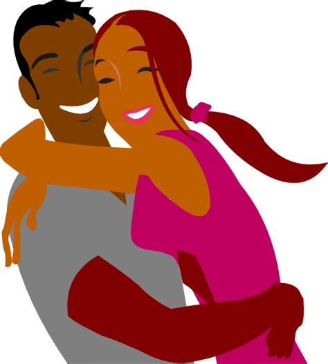 Black Couple Hugging Clip Art At Vector Clip Art Online