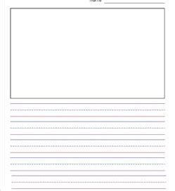 Printable primary handwriting paper for kids. First Grade Writing Paper - Lined Paper with Boxes for ...
