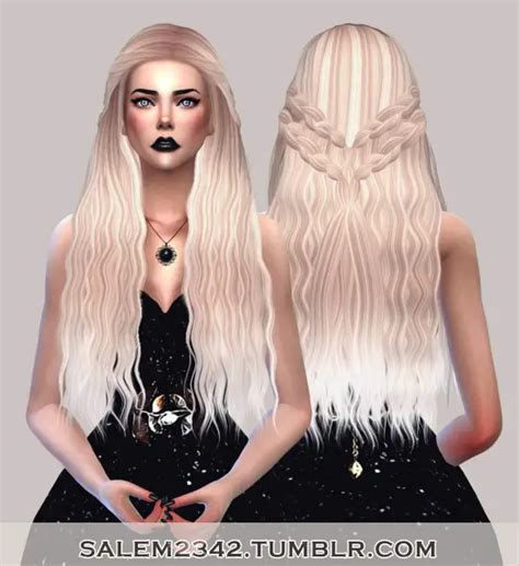 Salem2342 Stealthic Cadence Hair Retextured Sims 4 Hairs