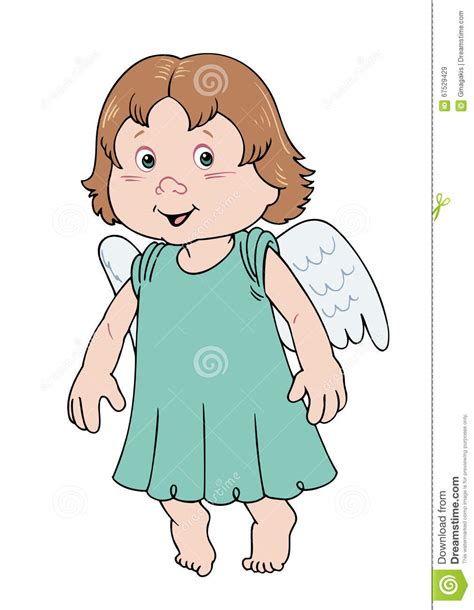Angel Cartoon Stock Vector Illustration Of Wing