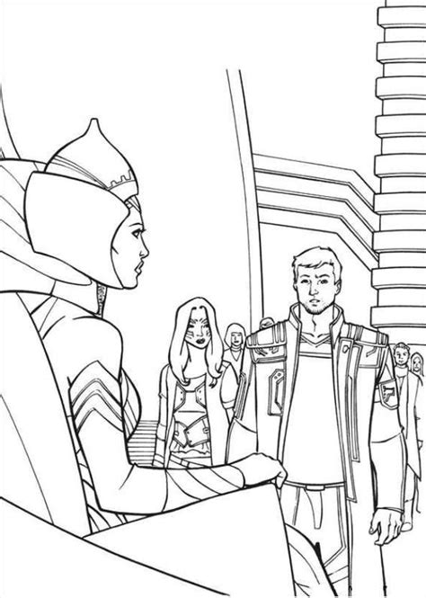 Stars, planets, meteors, dust, gas and some gravity to hold it all together. Kids-n-fun.com | 40 coloring pages of Guardians of the Galaxy