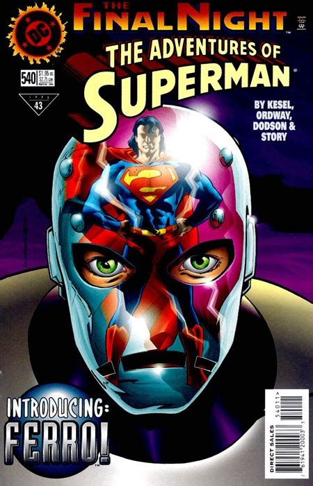 Legion Of Superheroes Homage To Adventure Of Superman Issue 540