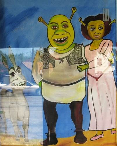 Disturbing Painted Shrek Image Sorry About The Reflections Flickr
