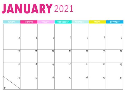 Best Cute January 2021 Calendar Floral Wallpaper For Desktop Laptop