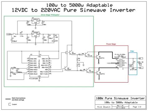 Complete circuit diagram and pcb layout for the proposed sg3525 pure sine wave inverter hello my teacher, my appreciation 2 u 4 your good works and support, i just finish building 1000w which is i built the inverter u posted using sg 3524 pwm…is working the output voltage 220vac but is not. 5000 Watt Inverter Circuit Diagram 5000w | Unixpaint