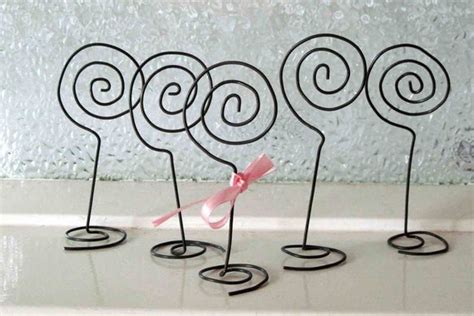 Items Similar To Handmade Antique Wire Swirl Photo Or Place Card