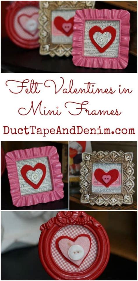 3 Easy Felt Valentine Mini Frames To Make In A Jiffy