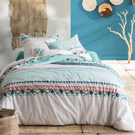 Elles tiennent bien dans le temps. Linge de lit Eaux turquoises | Françoise Saget