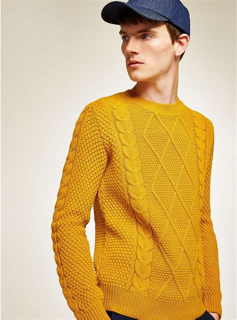 Shop the latest chic styles of 2021 cable knit sweater of tank tops from women collections at zaful with prices down to $11.71, including cable knit turtleneck sweater,v neck cable knit ethnic mens. Mustard Cable Knit Jumper in 2020 | Cable knit jumper mens ...