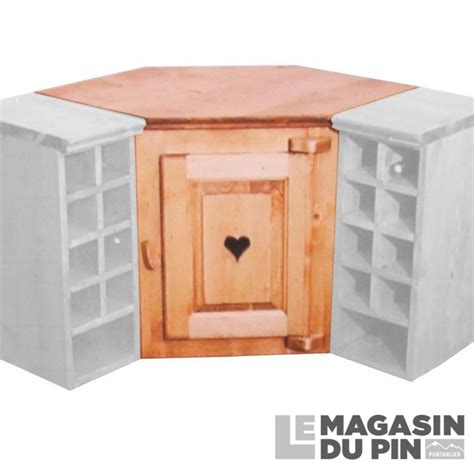 Meubles line vous propose un large choix de cuisines complètes laquée, en bois ou avec moulures. Meuble haut d'angle 1 porte cuisine Chamonix en pin massif ...