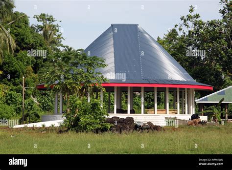 Trees And New Hut On Savaii Island Samoa Stock Photo Alamy