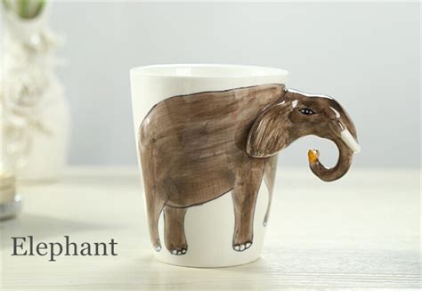 Cartoon Ceramic Milk Tea 3d Animal Shape Drinking Coffee
