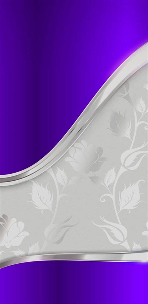 Purple And Silver Wallpaper By Artist Unknown Silver Wallpaper