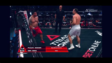 kubrat pulev knocks out frank mir in round 1 shorts triad combat youtube