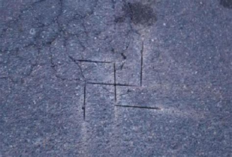 Rcmp Arrest Three Men For Carving A Swastika On The Pavement In Colwood