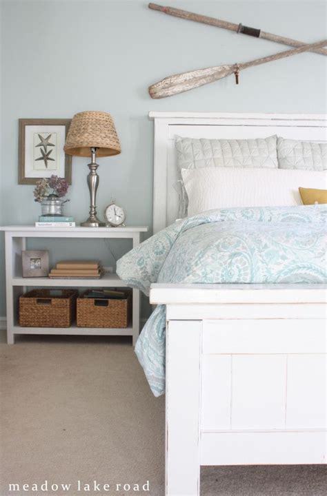 Perhaps the beach bedroom you're designing isn't your bedroom at all but rather, for the kids. Master Bedroom Tour | Beach house bedroom, Guest bedrooms ...