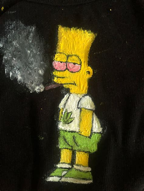 Stoner Bart Simpson Etsy