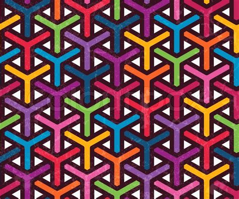 Colorful Geometric Pattern Seamless Abstract Background