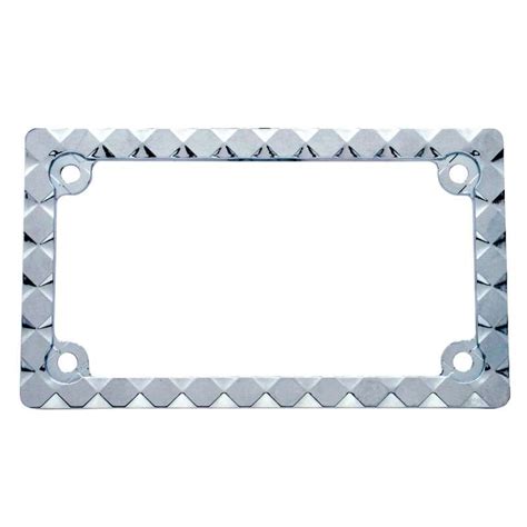 Chrome Designer Motorcycle License Frame Diamond License Plate Frames