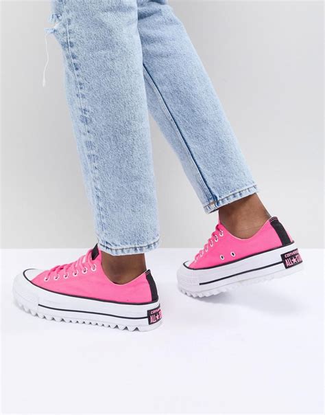 Lyst Converse Platform Ripple Sneakers In Pink In Pink