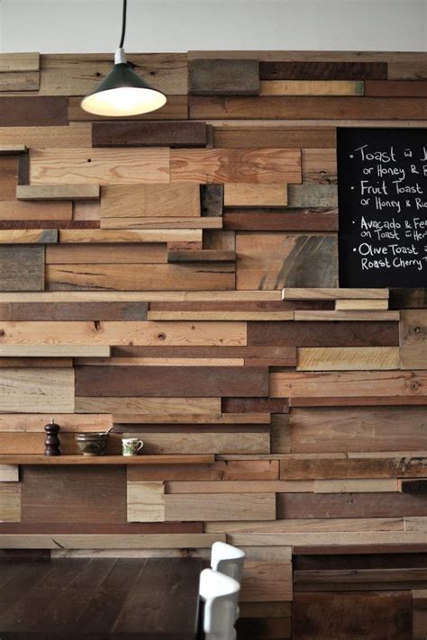 Habiller ses murs de bois | Mur en planche de bois brut recyclé | Muro