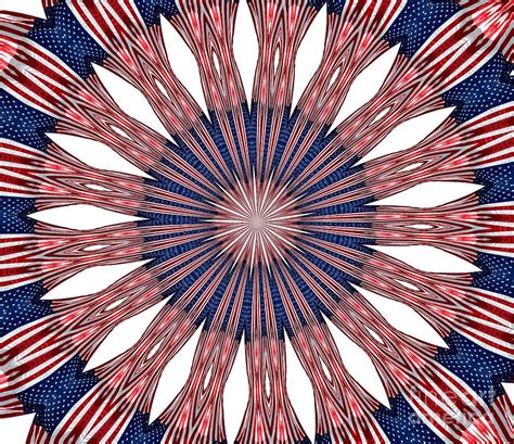 American Flag Kaleidoscope Abstract 5 Photograph By Rose Santuci Sofranko