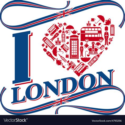 I Love London Royalty Free Vector Image Vectorstock