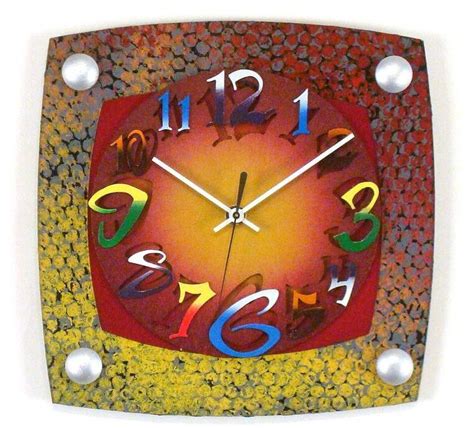 David Scherer Wall Clock Dot Tv Artistic Artisan Designer Handmade