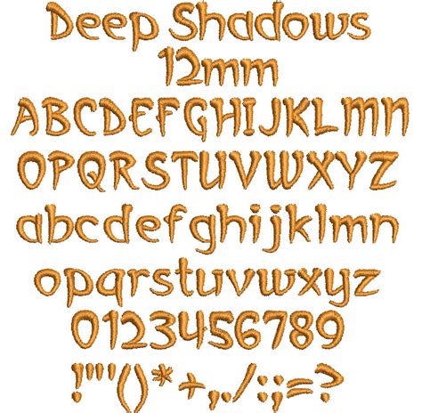 Deep Shadows 12mm Font Learn About The Esa Font Advantage