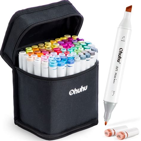 Ohuhu Alcohol Markers Double Tipped Alcohol Based Permanent Art Marker