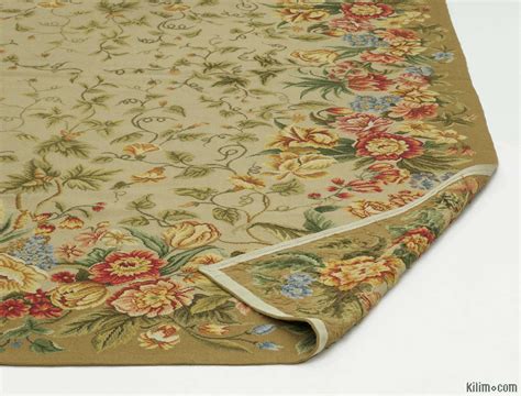 K0010682 Handmade Needlepoint Rug - 6' x 8'11" (72 in. x 107 in.)