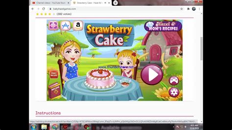 How To Play Baby Hazel Strawberry Cake Youtube