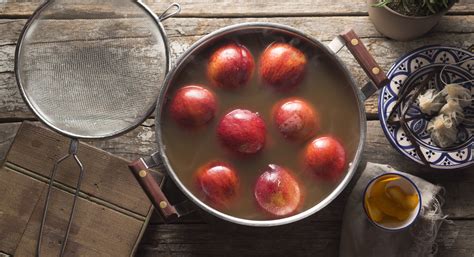 Earl Grey Poached Peaches