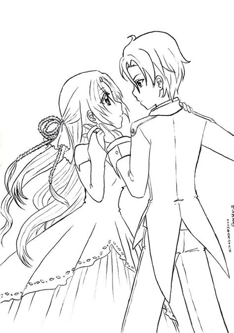 Coloring Pages Of Anime Couples At Getdrawings Free Download