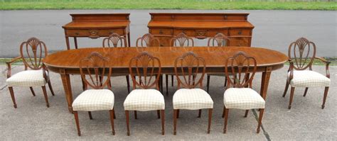 Dining sets are available in all shapes sizes heights and materials and typically include the table and at least four chairs. Edwardian Mahogany Dining Room Suite With Table To Seat ...