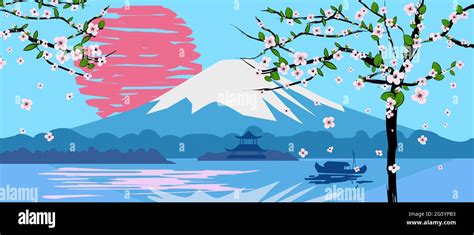 Tokyo View Mountains Stock Vector Images Alamy