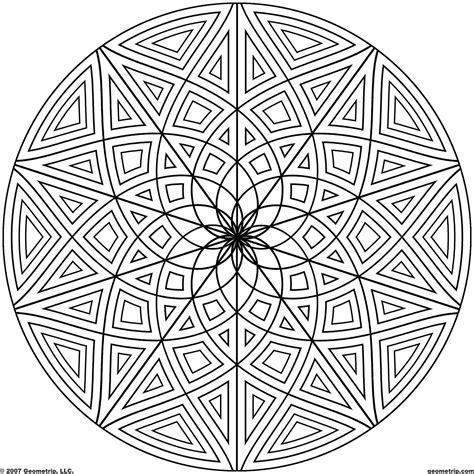 Geometric Coloring Pages For Adults To Print at GetDrawings | Free download