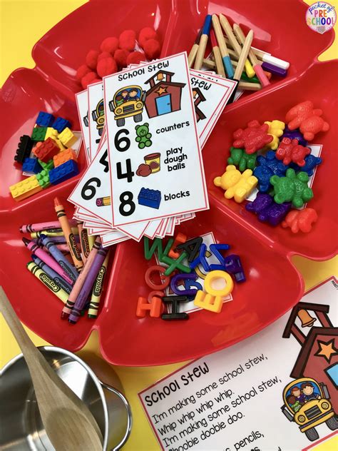 School Counting Stew A Fun Game For Preschool Pre K And Kindergarten