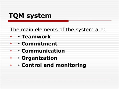 Ppt Total Quality Management Tqm Powerpoint Presentation Free