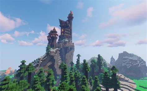 Epische Burg Auf Bergspitze Download Maps Seeds Minecraft Forum